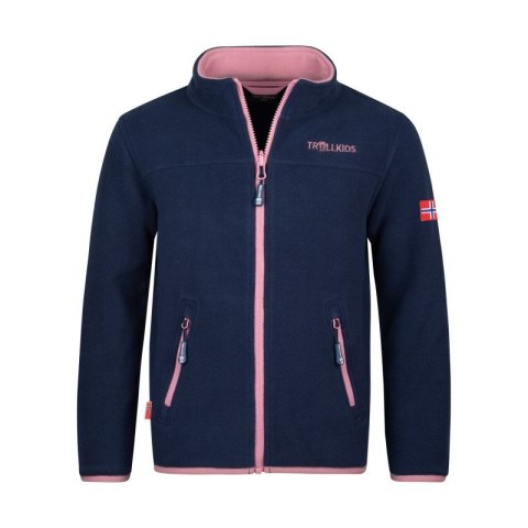 Kurtka polarowa Trollkids Girls Oppdal Jacket XT dla dziewczynki (415-166) Trollkids