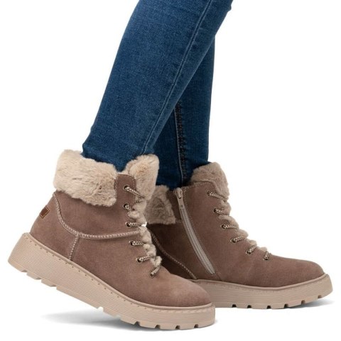 Botki z futerkiem Rieker 70402-24 W RKR753 Rieker
