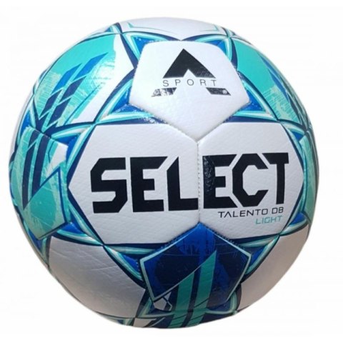 Piłka nożna SELECT Talento Light DB v23 rozmiar 5 biało/zielona Select