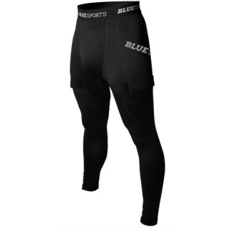 Spodnie ribano z rzepami BlueSports z ochraniaczem miednicy M BL-8101 Inny