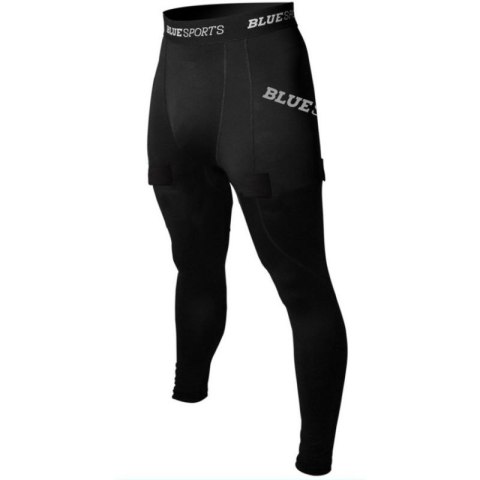 Spodnie ribano z rzepami BlueSports z ochraniaczem miednicy M BL-8101 Inny
