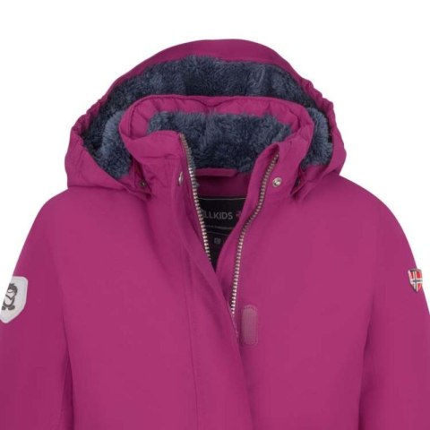 Kurtka puchowa dla dziewczynki Trollkids Girls Alesund Coat wodoodporna różowa (301-235) Trollkids