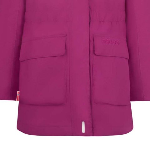 Kurtka puchowa dla dziewczynki Trollkids Girls Alesund Coat wodoodporna różowa (301-235) Trollkids