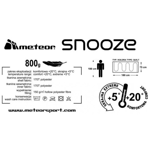 Śpiwór Meteor Snooze Jr 81146 Meteor