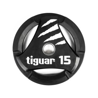 Talerz olimpijski tiguar PU 15 kg TI-WTPU01500 Tiguar