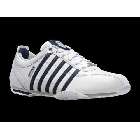 Buty sportowe męskie K-Swiss Arvee 1.5 skórzane sneakersy do kostki klasyczne białe (02453-900-M)