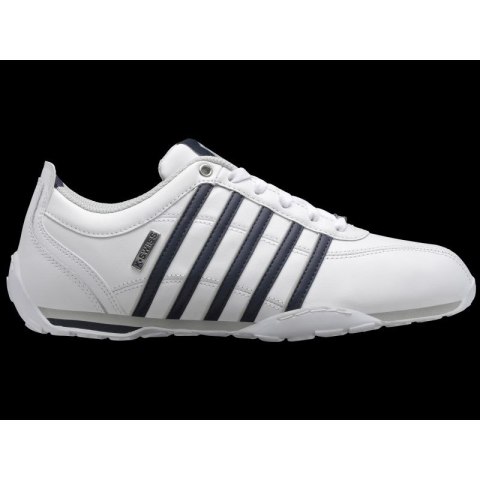 Buty sportowe męskie K-Swiss Arvee 1.5 skórzane sneakersy do kostki klasyczne białe (02453-900-M)