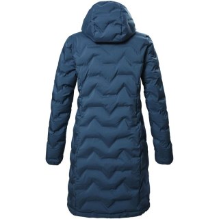 Parka zimowa damska Killtec KOW 9 pikowana parka z kapturem długa wodoodporna niebieska (41806/744) Killtec