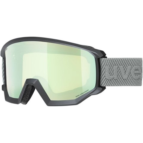 Gogle damskie/męskie narciarskie Uvex Athletic CV sportowe snowboardowe czarne (55/0/527/2231) Uvex