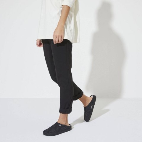 Kapcie damskie/męskie ocieplane Birkenstock Anthracite z wełnianego filcu narrow wąskie (1015084) Birkenstock