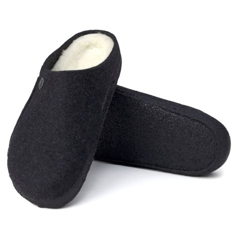 Kapcie damskie/męskie ocieplane Birkenstock Anthracite z wełnianego filcu narrow wąskie (1015084) Birkenstock