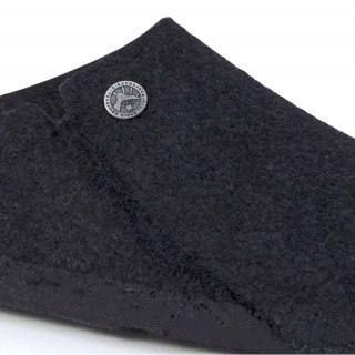 Kapcie damskie/męskie ocieplane Birkenstock Zermatt Anthracite z wełnianego filcu regular szerokie (1015090) Birkenstock