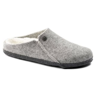 Kapcie męskie/damskie ocieplane Birkenstock Zermatt Light Gray z wełnianego filcu regular szerokie (1015092) Birkenstock