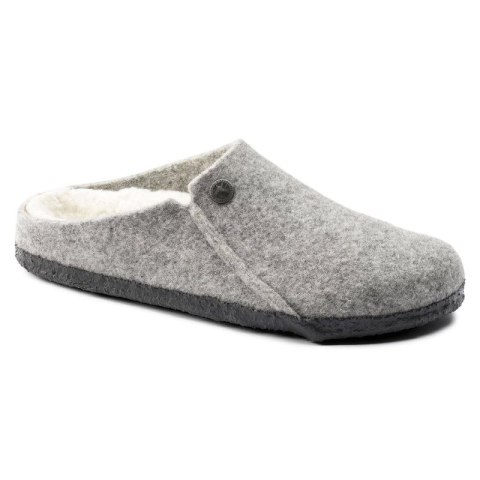 Kapcie męskie/damskie ocieplane Birkenstock Zermatt Light Gray z wełnianego filcu regular szerokie (1015092) Birkenstock