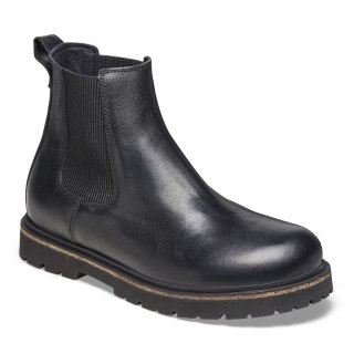 Sztyblety męskie Birkenstock Highwood Slip On M LENA Black ze skóry naturalnej (1025764) Birkenstock