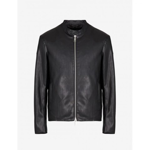 Kurtka skórzana ze stójką dla mężczyzn Armani Exchange (8NZB08-ZNAAZ-1200)