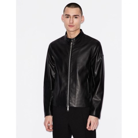 Kurtka skórzana ze stójką dla mężczyzn Armani Exchange (8NZB08-ZNAAZ-1200)