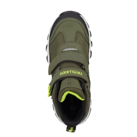 Buty outdoorowe dziecięce Trollkids Kids Kjerag Hiker turystyczne wodoodporne zielone (577-347) Trollkids