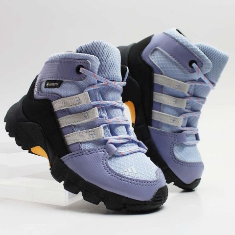 Buty sportowe dziecięce adidas Terrex Mid GTX sneakersy fioletowe (FZ6053) Adidas