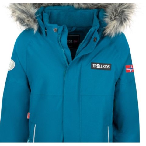 Kombinezon śnieżny dla dziewczynki/chłopca Trollkids Kids Kirkenes Snowsuit wodoodporny niebieski (387-174) Trollkids