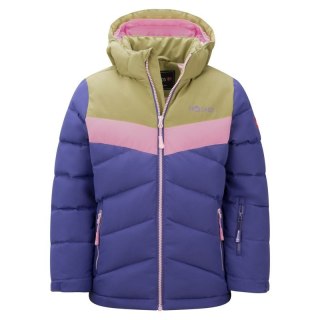 Kurtka ocieplana z kapturem dziewczęca Trollkids Girls Gryllefjord Jacket zimowa fioletowa (461-154) Trollkids