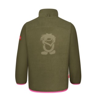 Kurtka polarowa dziewczęca Trollkids Girls Oppdal Jacket XT sportowa rozpinana zielona (415-194) Trollkids