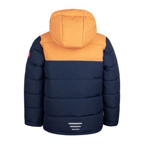 Kurtka zimowa z kapturem dziewczęca Trollkids Girls Gryllefjord Jacket ocieplana granatowa (461-165) Trollkids