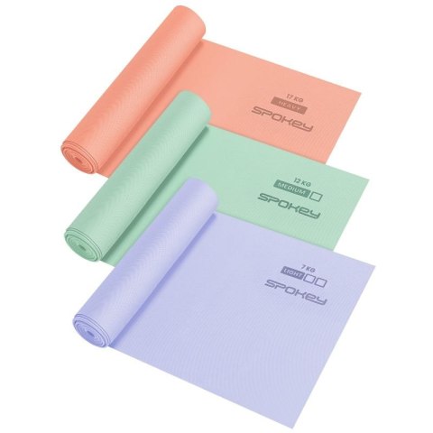 Zestaw 3 gum fitness Spokey RIBBON TEX SET Spokey