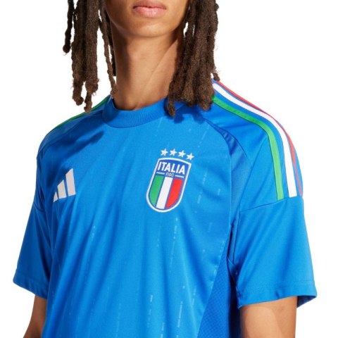 Koszulka męska adidas Italy 24 Home niebieska IN0657 Adidas