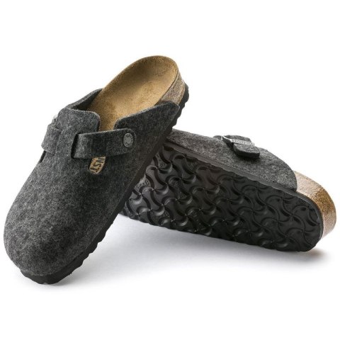 Klapki Birkenstock Boston FE Anthrazit 160371 Birkenstock