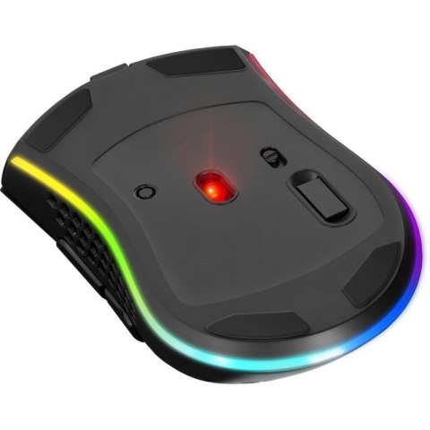 DEFENDER MYSZ BEZPRZEWODOWA GM-709L WARLOCK RF RGB 2400DPI 8P, 5 TRYBÓW PODŚWIETLENIA, DZIUROWANA 52709