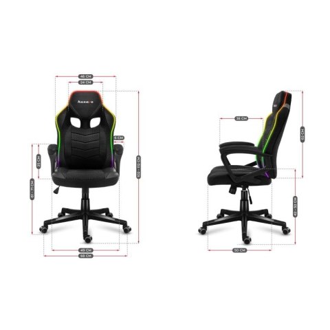 Fotel gamingowy Huzaro Force 2.5 RGB Mesh