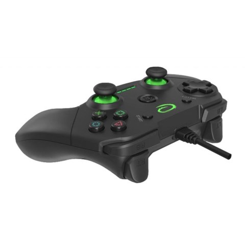Gamepad Esperanza Vanquisher EGG110K (PC, PS3; kolor czarny, kolor zielony)