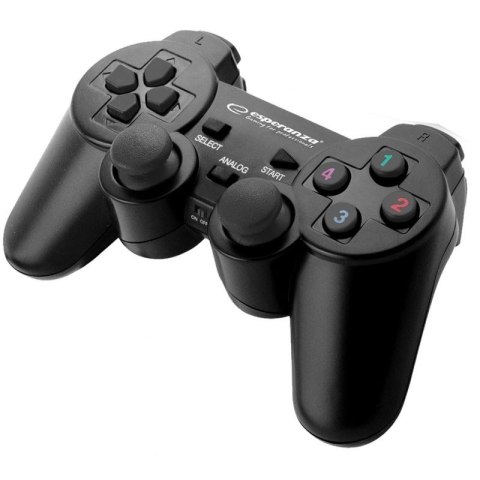 Gamepad bezprzewodowy Esperanza EGG108K (PC, PS3; kolor czarny)