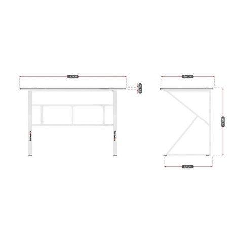 Biurko gamingowe Huzaro Hero 1.6 White Inny