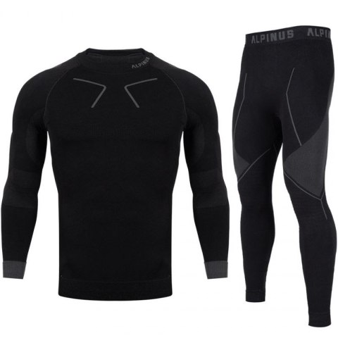 Bielizna termoaktywna Alpinus Tactical Base Layer Set czarno-szara M GT43276 Alpinus