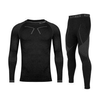 Bielizna termoaktywna Alpinus Tactical Base Layer Set czarno-szara M GT43276 Alpinus