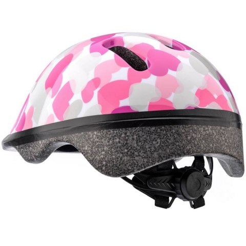 Kask rowerowy Meteor KS06 Hearts pink roz S 48-52cm Jr 24819 Meteor