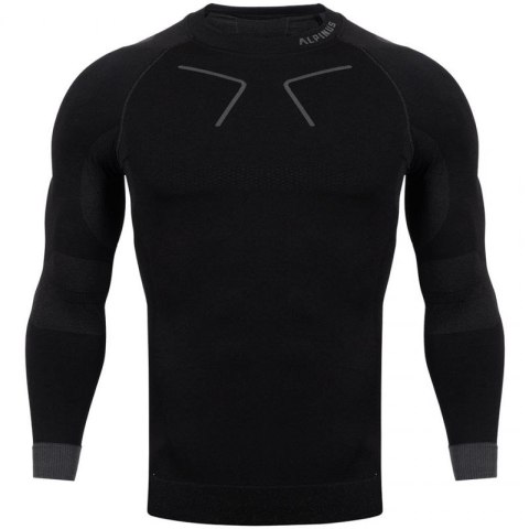 Koszulka termoaktywna Alpinus Tactical Base Layer czarno-szara M GT43219 Alpinus