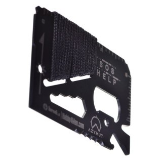 Multitool AZYMUT TOOL CARD karta wielofunkcyjna - 13 narzędzi + etui, 85/53 mm (H-O200930TC) Azymut