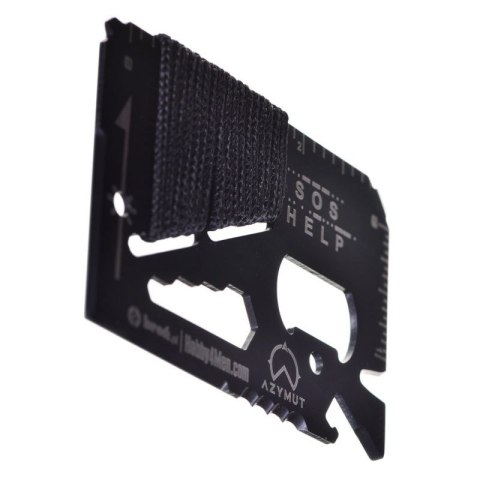 Multitool AZYMUT TOOL CARD karta wielofunkcyjna - 13 narzędzi + etui, 85/53 mm (H-O200930TC) Azymut