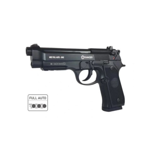 Pistolet wiatrówka RANGER M92 FULL AUTO BLOWBACK k.4,5BBs 18-strzał. KWC