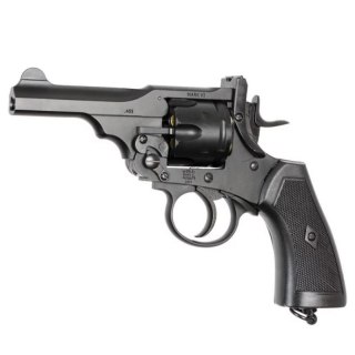 Rewolwer WEBLEY MKVI .455 Police kal.4,5 mm Diabolo łuski 6-strzał. lufa 4" CO2 Black Ekp do17J