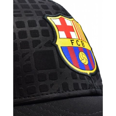Czapka z daszkiem FC Barcelona bejsbolówka Cap Cross Black FCB Jr 5001GEXNNP