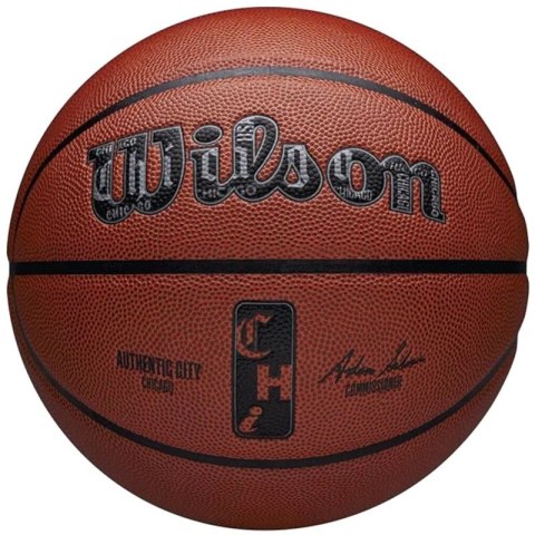 Piłka do koszykówki Wilson NBA Authentic City Chicago Ball WZ2016002XB Wilson