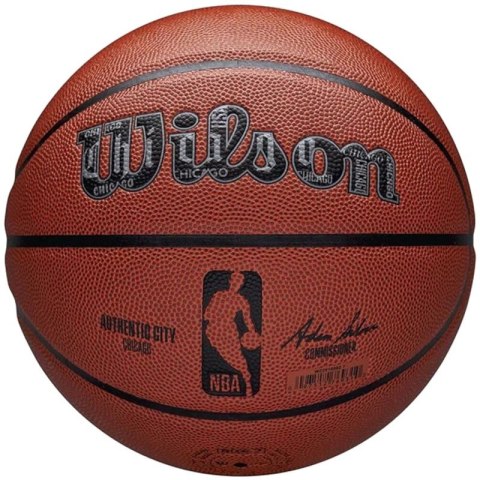 Piłka do koszykówki Wilson NBA Authentic City Chicago Ball WZ2016002XB Wilson