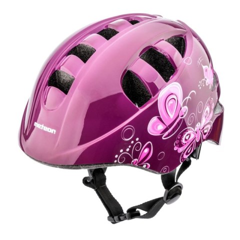 Kask rowerowy Meteor KS08 Pink Butterflies 24900-24901 Meteor