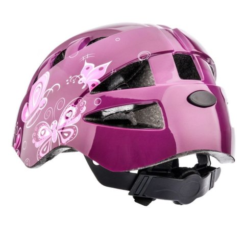 Kask rowerowy Meteor KS08 Pink Butterflies 24900-24901 Meteor
