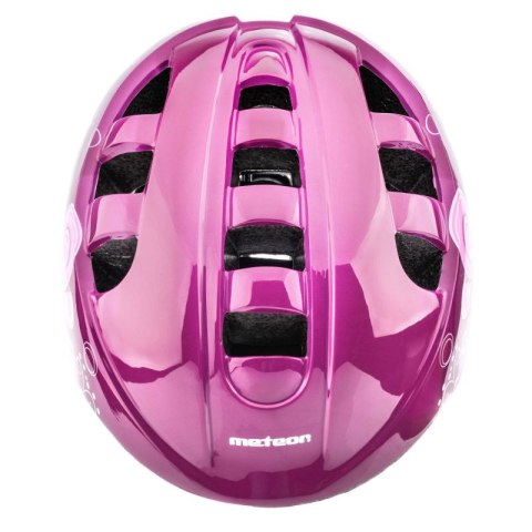 Kask rowerowy Meteor KS08 Pink Butterflies 24900-24901 Meteor
