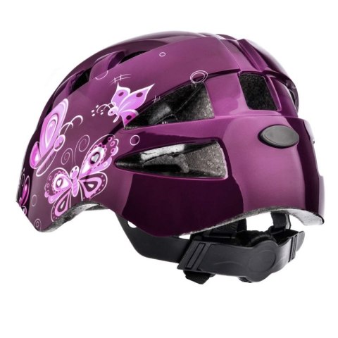 Kask rowerowy Meteor KS08 Pink Butterflies 24900-24901 Meteor